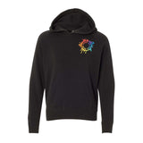 Independent Trading CO. Youth Special Blend Raglan Hooded Sweatshirt Embroidery
