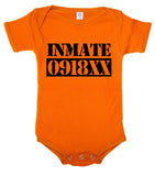 Inmate # "XX" - Custom Cotton Baby Romper - Mato & Hash