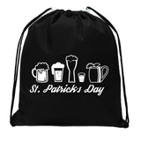 Irish Cocktails St. Patrick's Day Mini Polyester Drawstring Bag