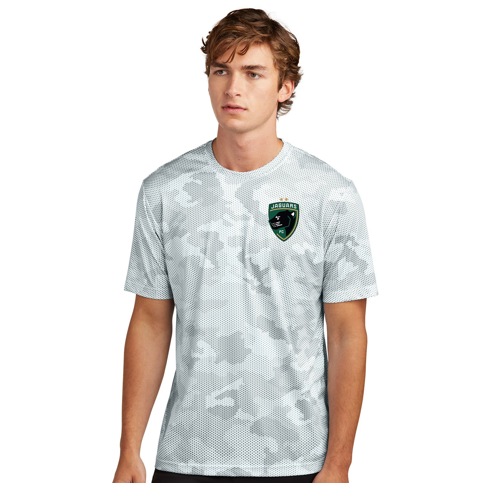 Jaguar Pop Up Sport-Tek® CamoHex Tee - Mato & Hash