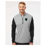 Jaguars Adidas - Heather Block Print Quarter-Zip Pullover Embroidery - Mato & Hash