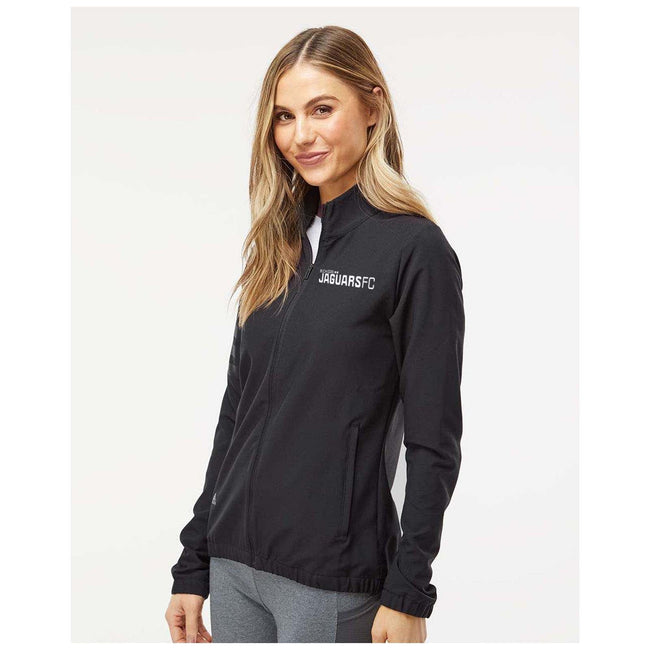 Jaguars Adidas - Women's 3-Stripes Full-Zip Jacket Embroidery Wordmark