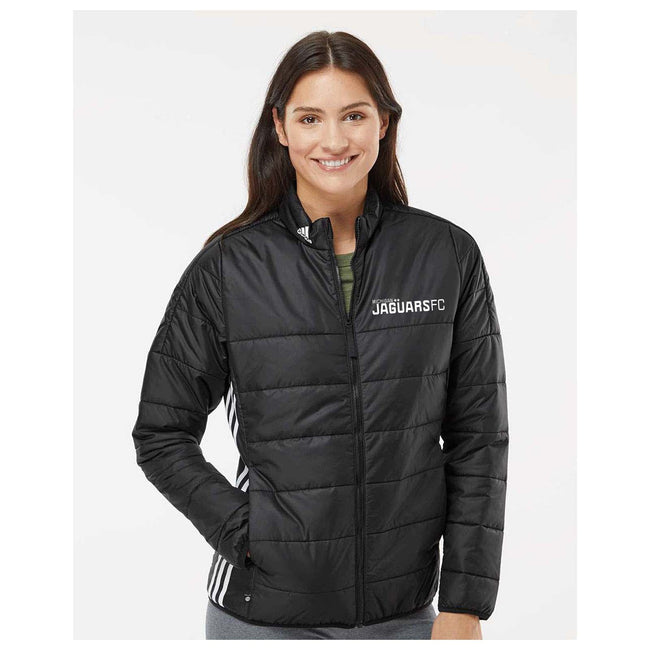 Jaguars Adidas - Women's Puffer Jacket Embroidery Wordmark