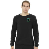 Jaguars Bella + Canvas Unisex Cotton/Polyester Fleece Raglan Crewneck Sweatshirt Embroidery - Mato & Hash