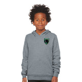 Jaguars Bella + Canvas Youth Cotton/Polyester Fleece Hooded Sweatshirt Embroidery