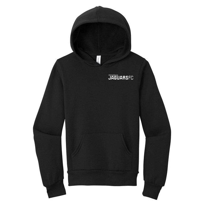 Jaguars Bella + Canvas Youth Cotton/Polyester Fleece Hooded Sweatshirt Embroidery Wordmark