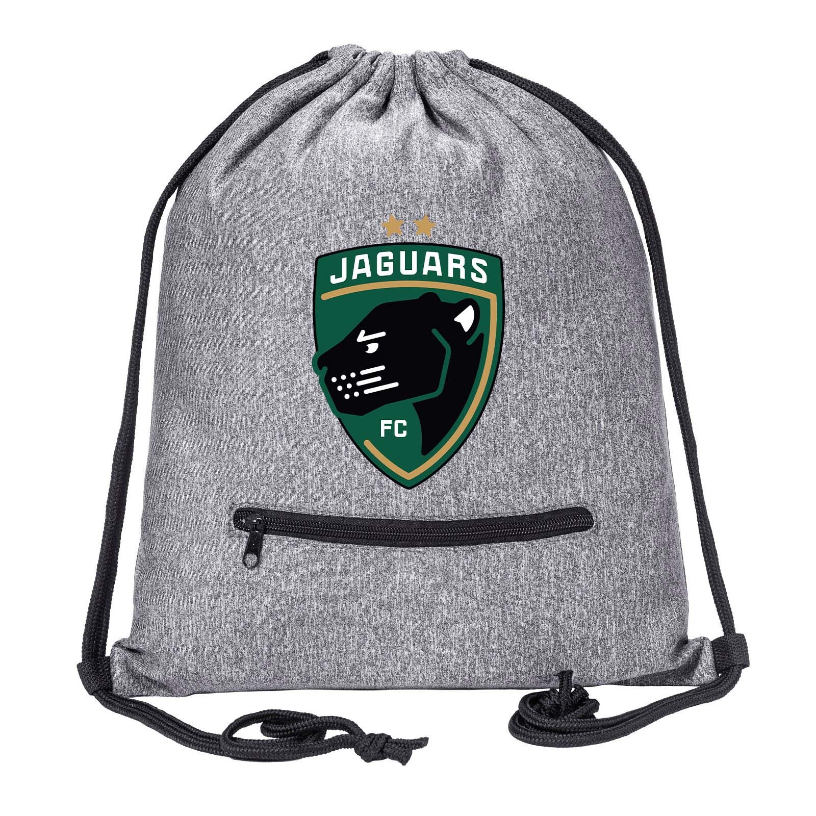 Jaguars Drawstring Bag w/ Zipper Pocket Printed - Mato & Hash