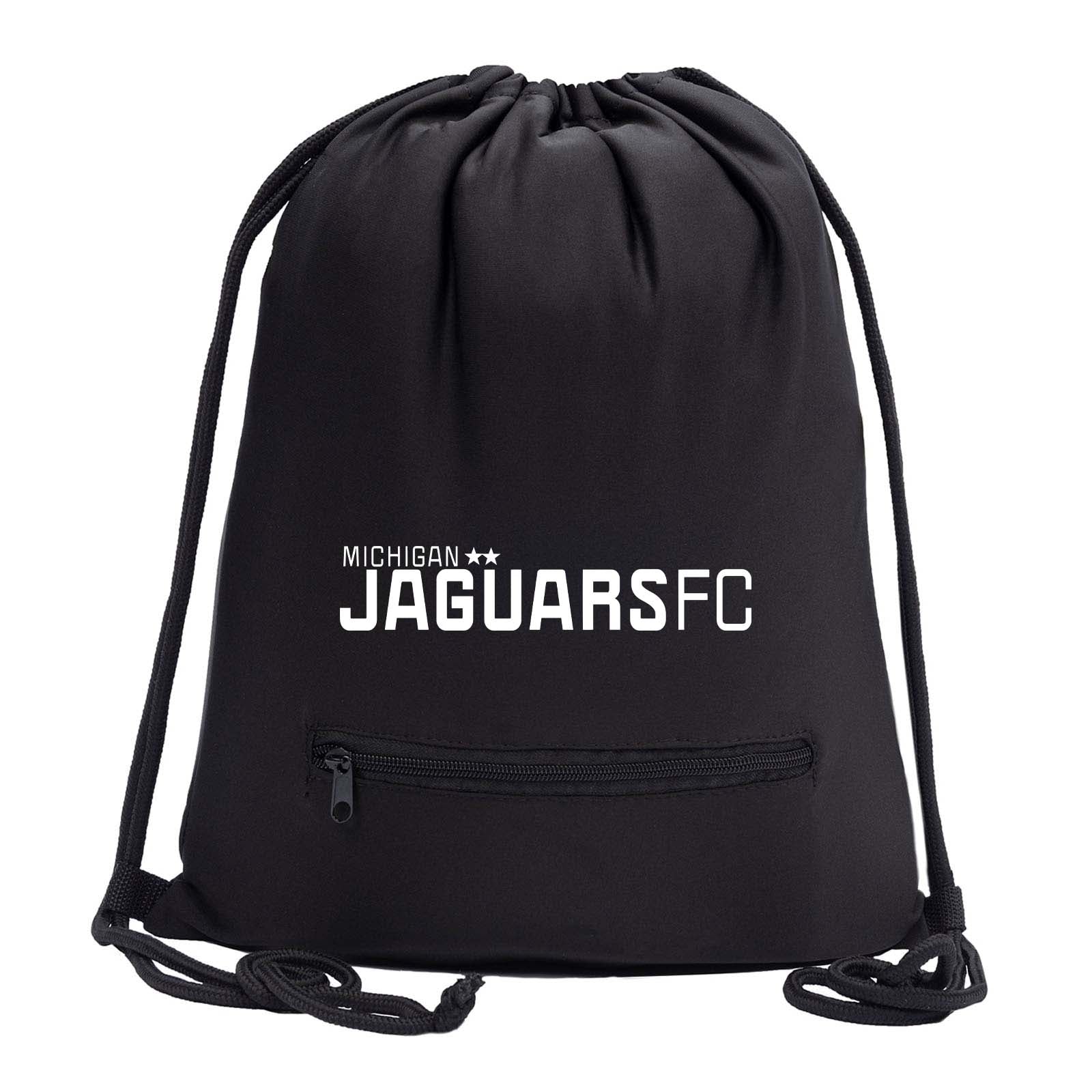 Jaguars Drawstring Bag w/ Zipper Pocket Printed - Mato & Hash