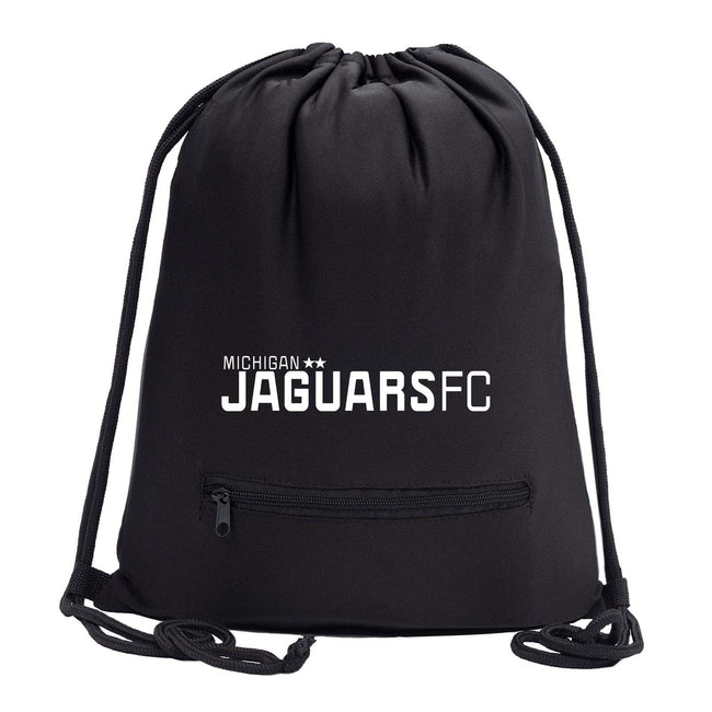 Jaguars Drawstring Bag w/ Zipper Pocket Printed Wordmark