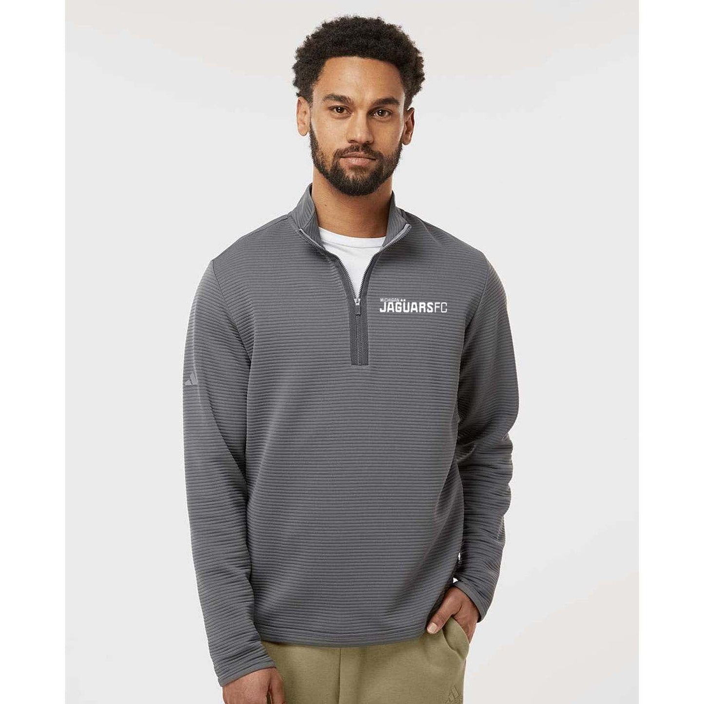 Jaguars Embroidered Adidas - Spacer Quarter-Zip Pullover - Mato & Hash