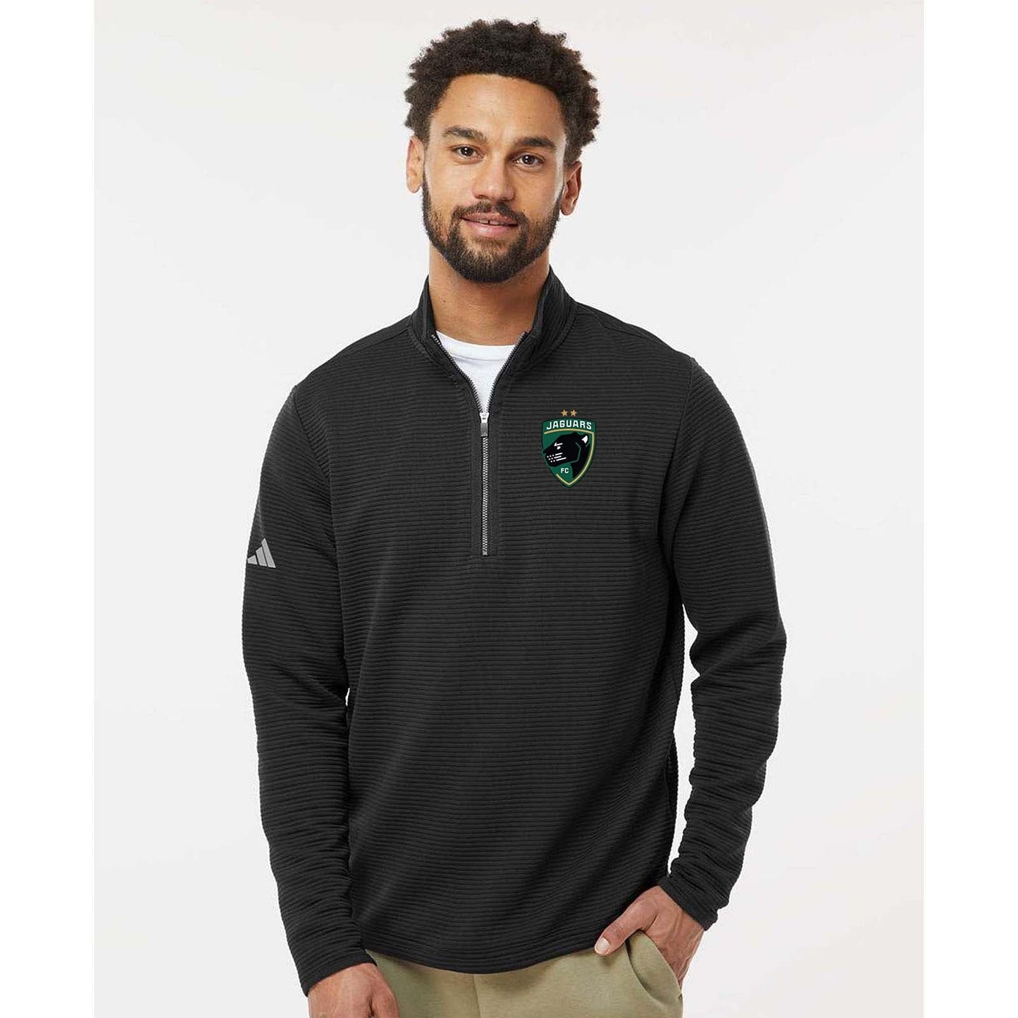 Jaguars Embroidered Adidas - Spacer Quarter-Zip Pullover - Mato & Hash