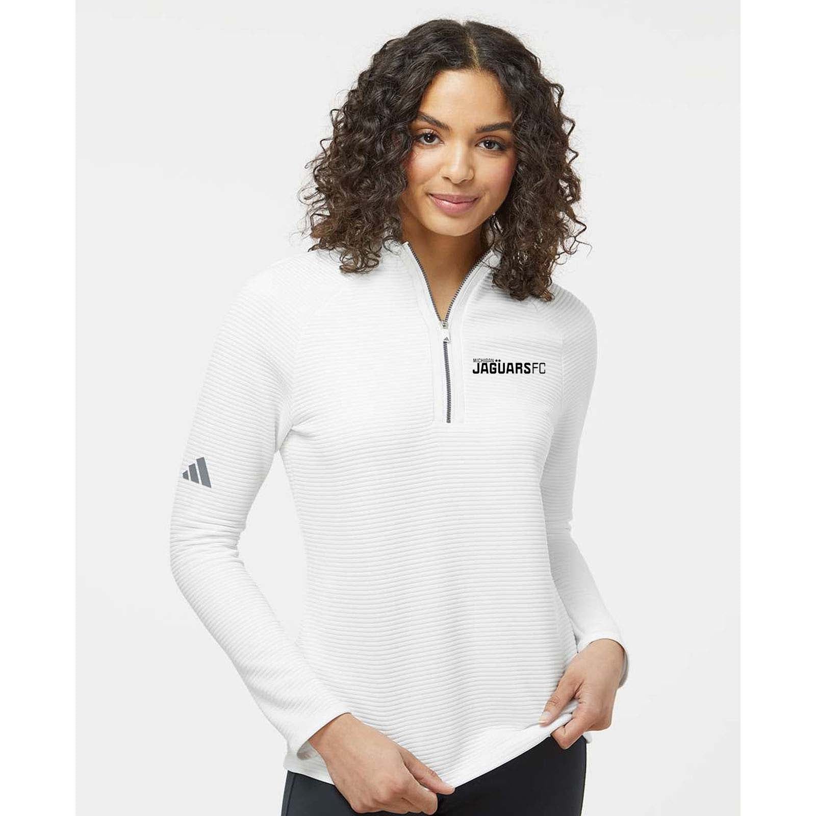 Jaguars Embroidered Adidas - Women's Spacer Quarter-Zip Pullover - Mato & Hash