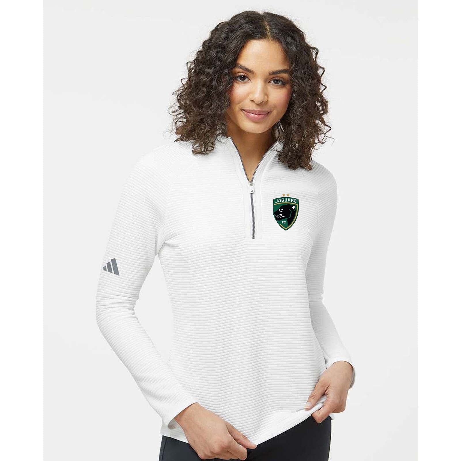 Jaguars Embroidered Adidas - Women's Spacer Quarter-Zip Pullover - Mato & Hash