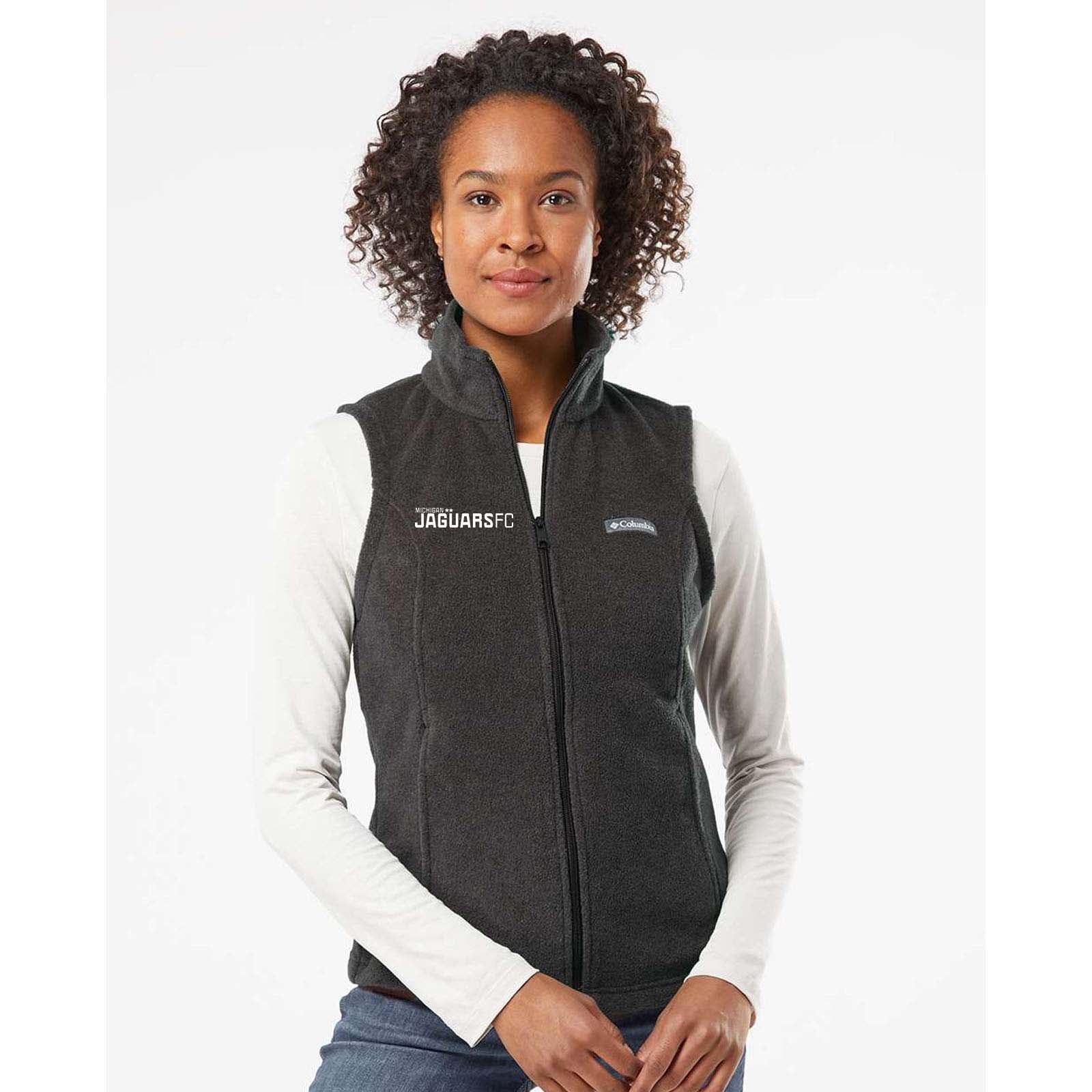 Jaguars Embroidered Columbia - Women’s Benton Springs™ Fleece Vest - Mato & Hash