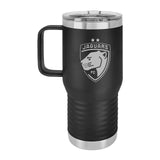 Jaguars Laser Engraved 20oz Travel Tumbler with Handle