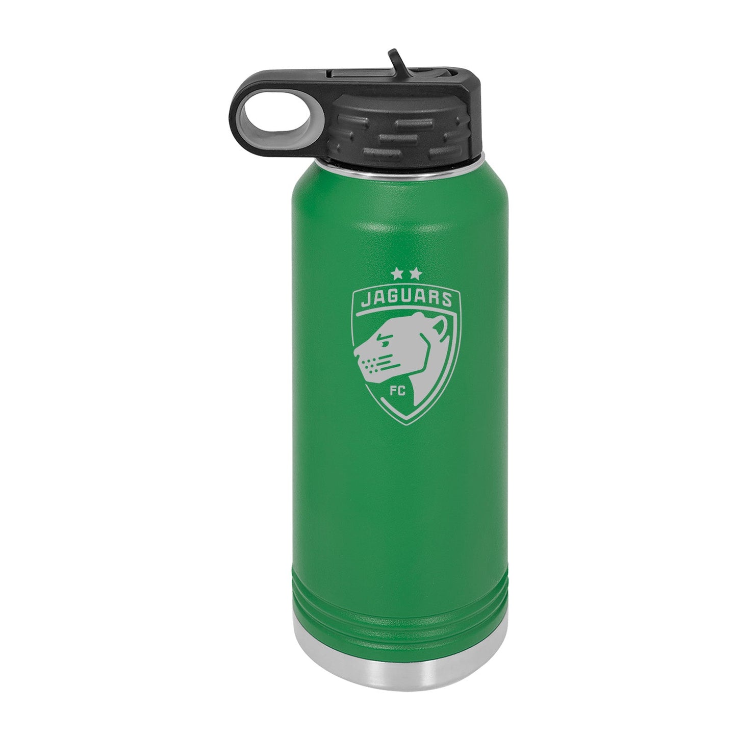 Jaguars Laser Engraved 32oz Water Bottle with Flip Lid - Mato & Hash