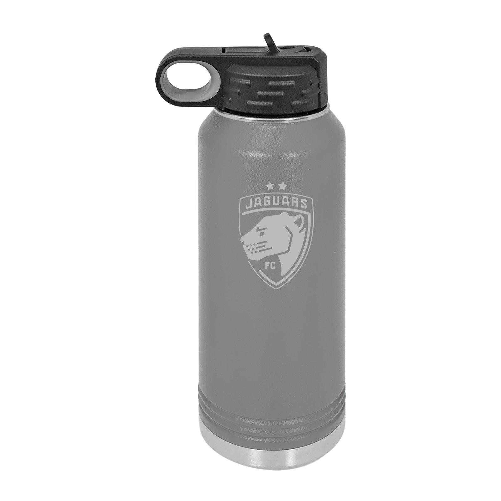 Jaguars Laser Engraved 32oz Water Bottle with Flip Lid - Mato & Hash