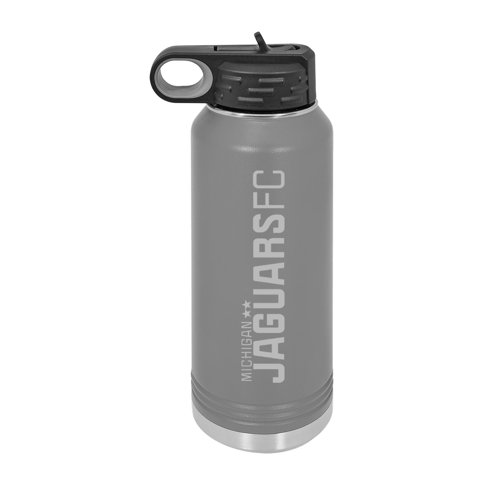 Jaguars Laser Engraved 32oz Water Bottle with Flip Lid - Mato & Hash