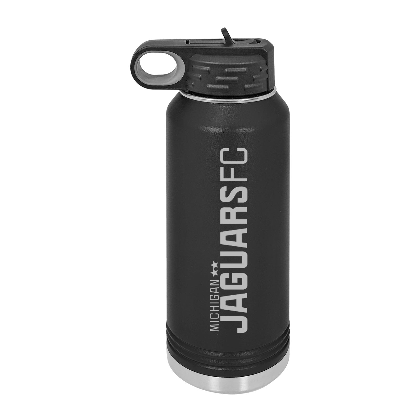 Jaguars Laser Engraved 32oz Water Bottle with Flip Lid - Mato & Hash