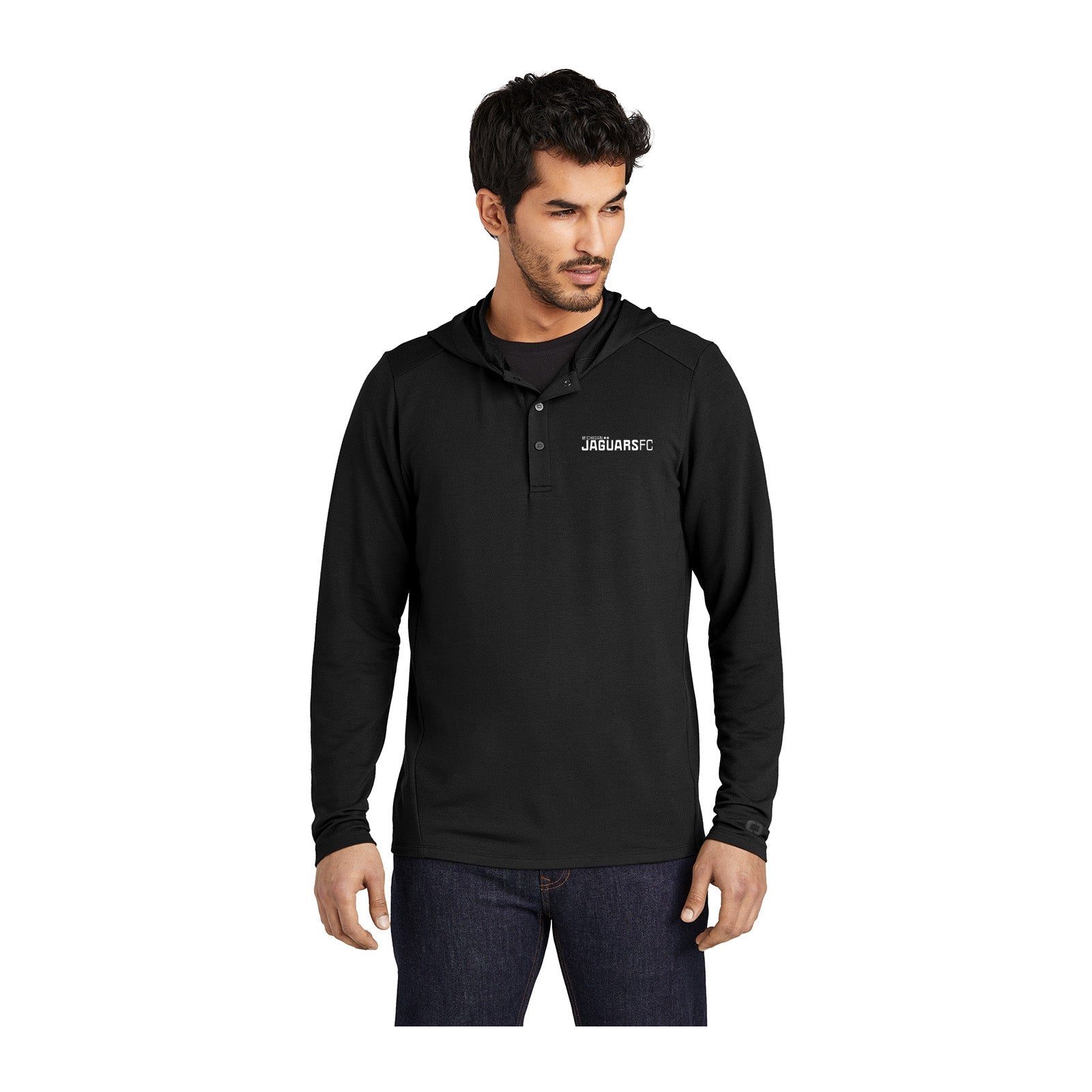 Jaguars OGIO® Luuma Flex Hooded Henley Printed - Mato & Hash