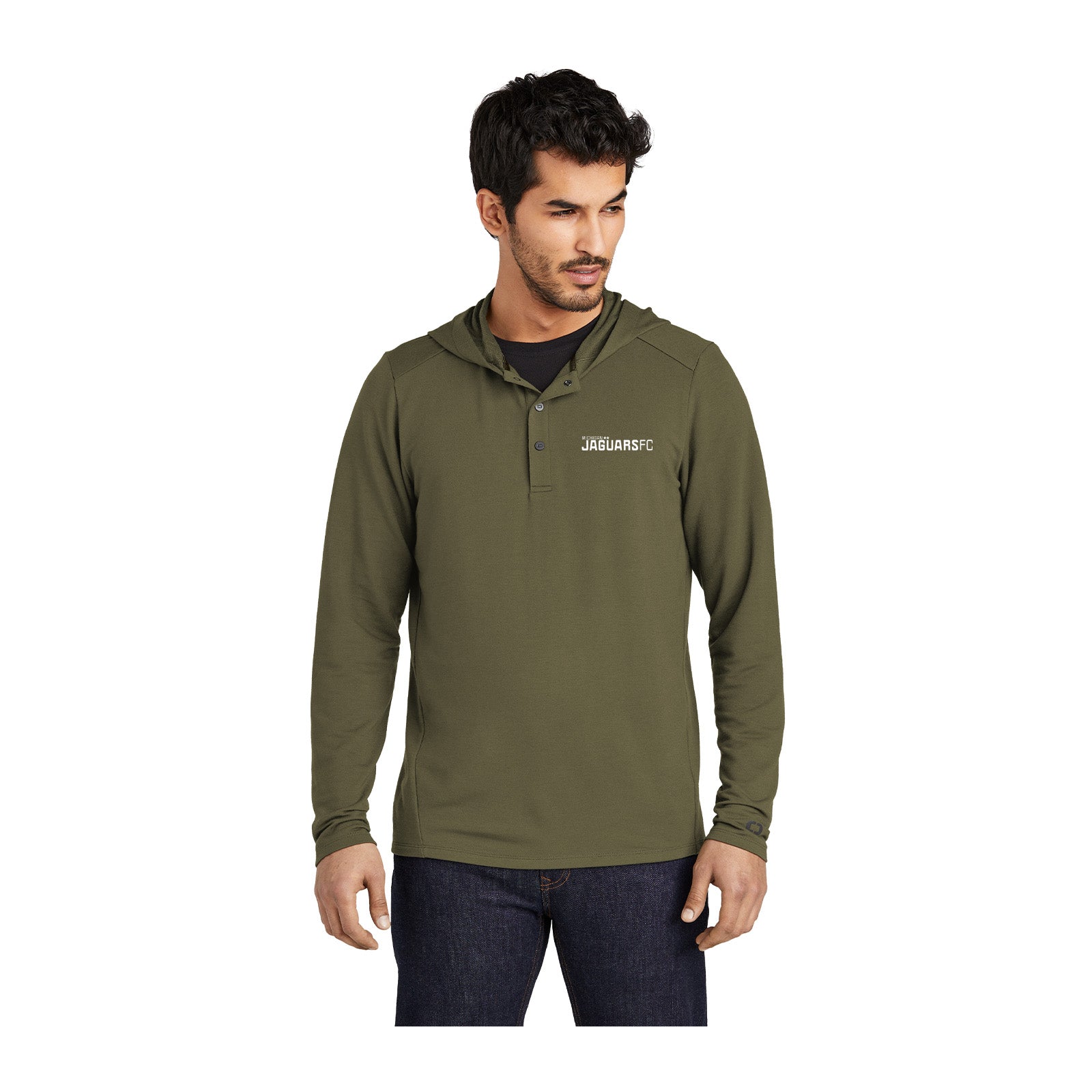 Jaguars OGIO® Luuma Flex Hooded Henley Printed - Mato & Hash