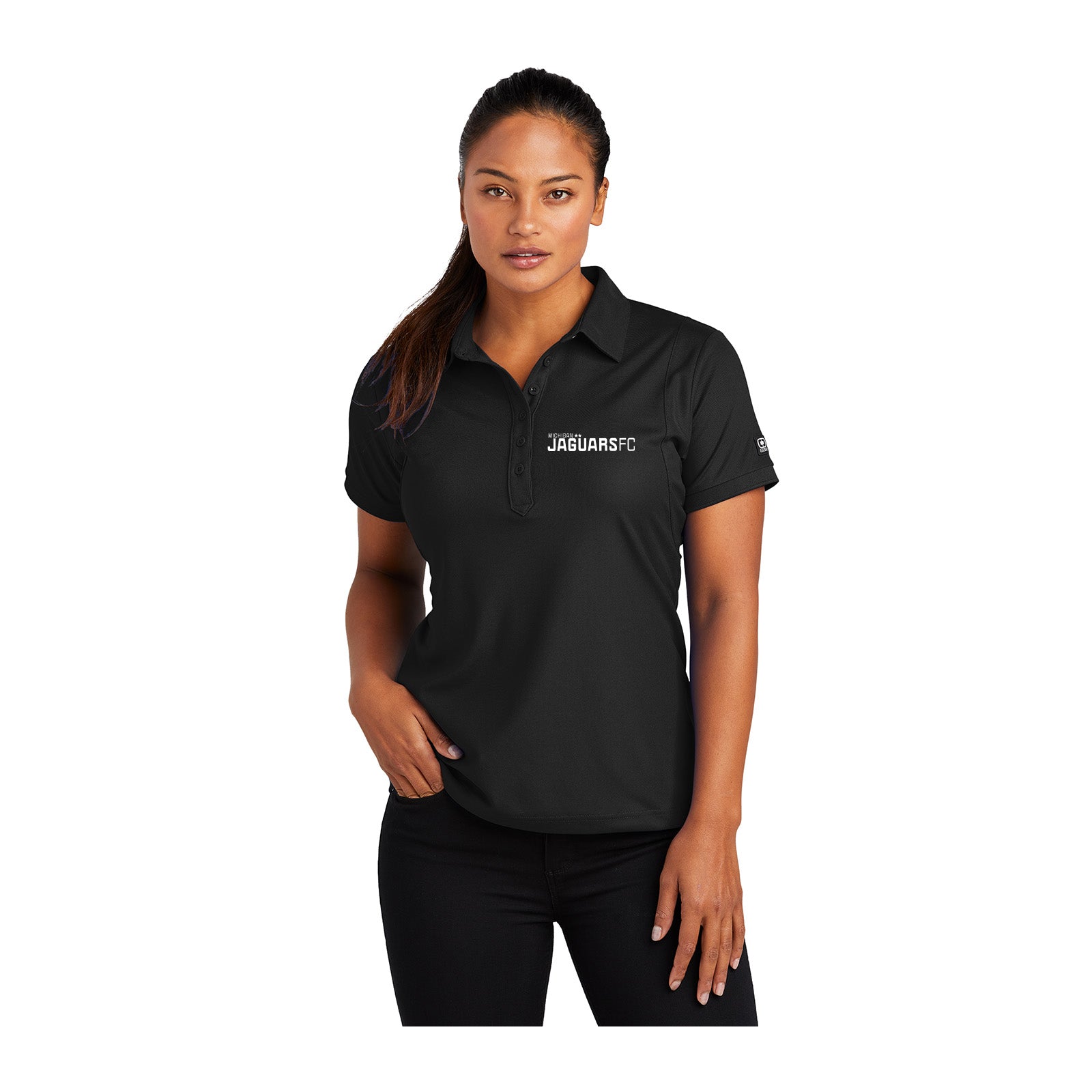 Jaguars Ogio Women's 100% Polyester Jewel Polo T-Shirt Printed - Mato & Hash