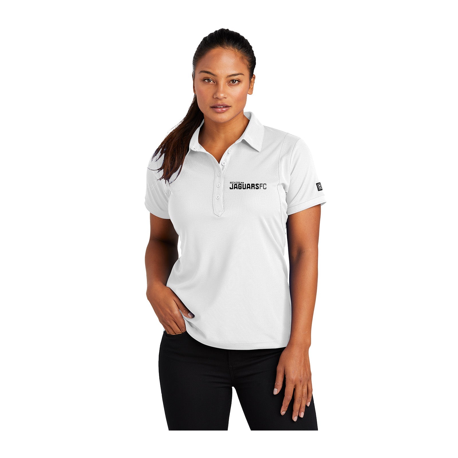 Jaguars Ogio Women's 100% Polyester Jewel Polo T-Shirt Printed - Mato & Hash