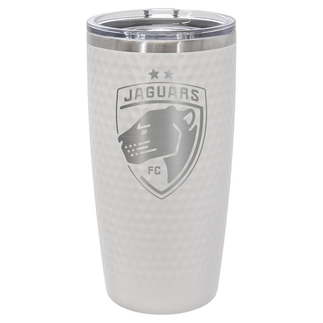 Jaguars Polar Camel 20 oz. White Golf Tumbler with Dimples