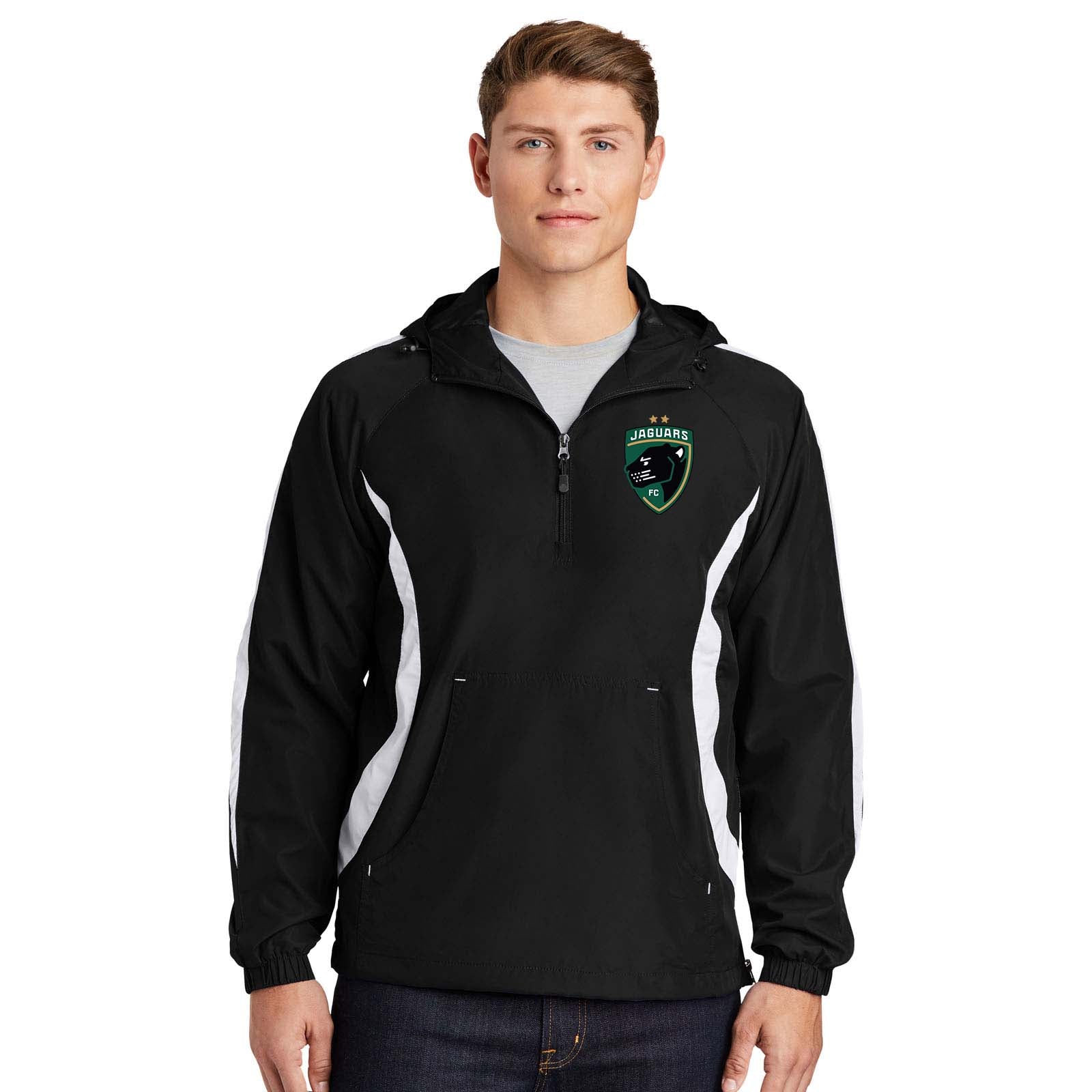 Jaguars Sport-Tek® Colorblock Raglan Anorak - Mato & Hash