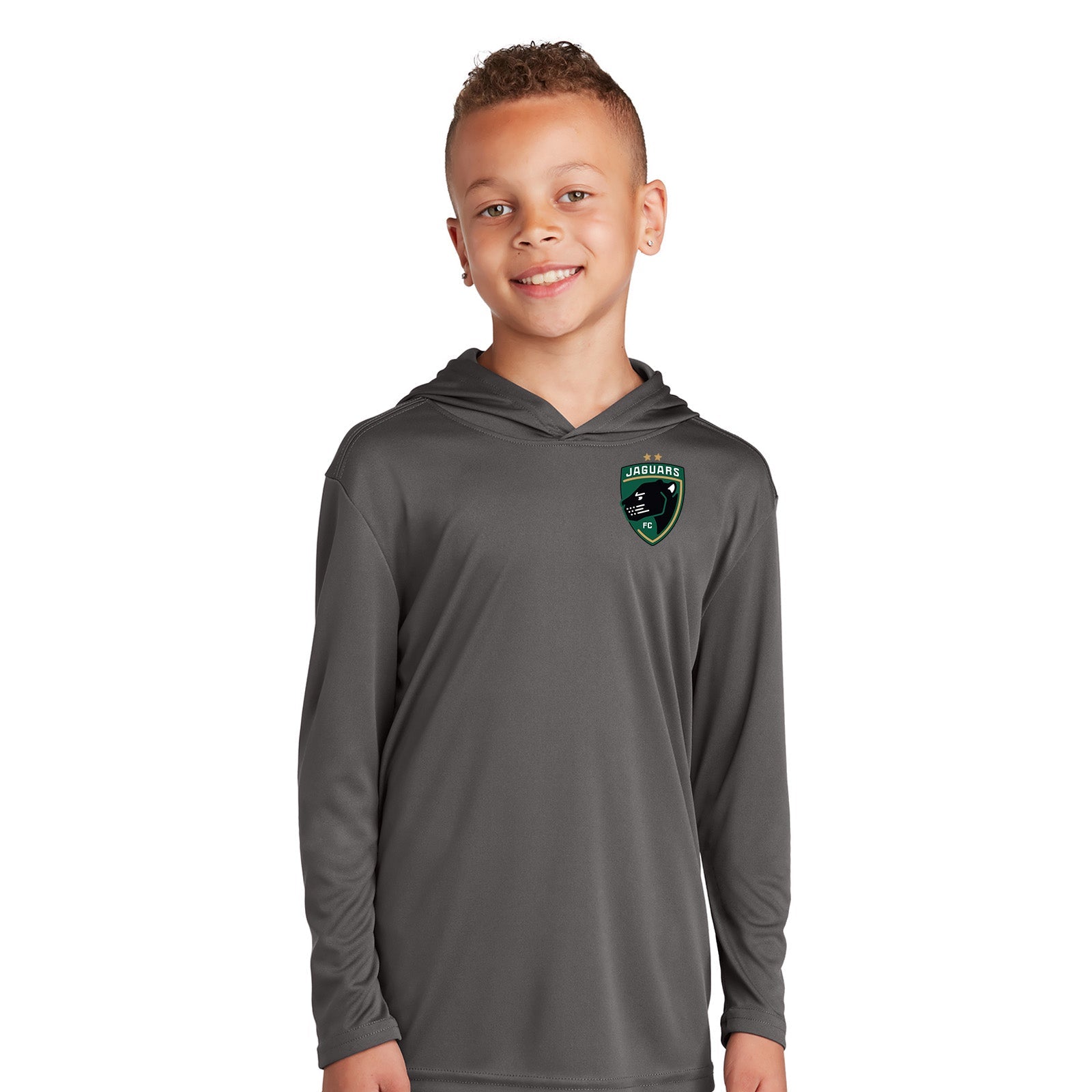 Jaguars Sport-Tek ® Youth PosiCharge ® Competitor ™ T- Shirt Hooded Pullover Printed - Mato & Hash