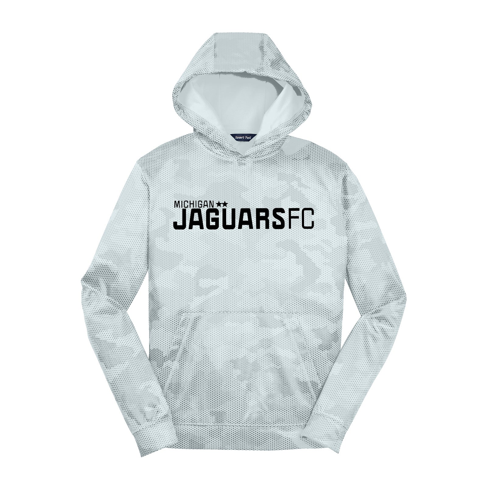 Jaguars Sport-Tek® Youth Sport-Wick® CamoHex Fleece Hooded Pullover Printed - Mato & Hash