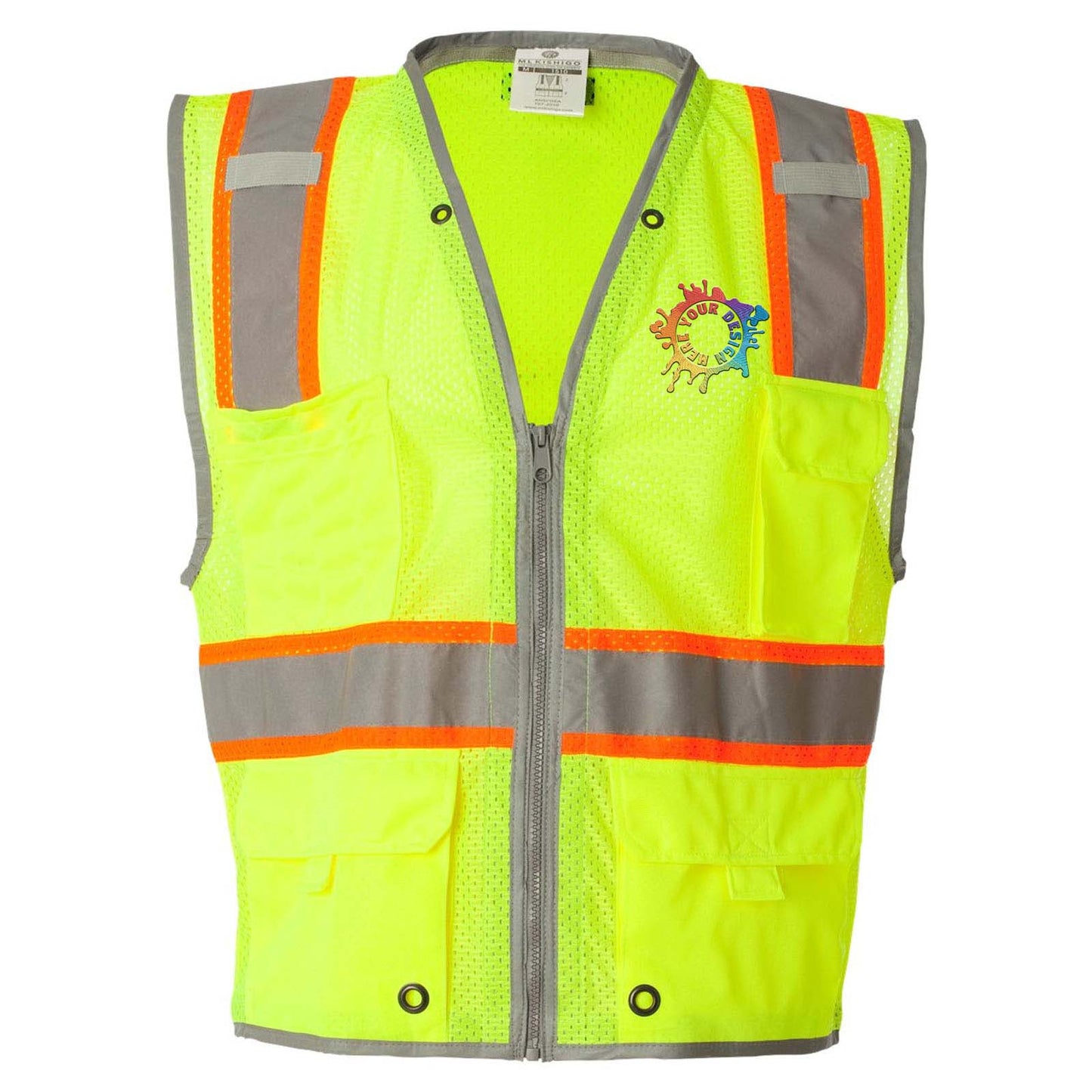Kishigo - Premium Brilliant Series® Heavy-Duty Class 2 Vest Embroidery - Mato & Hash