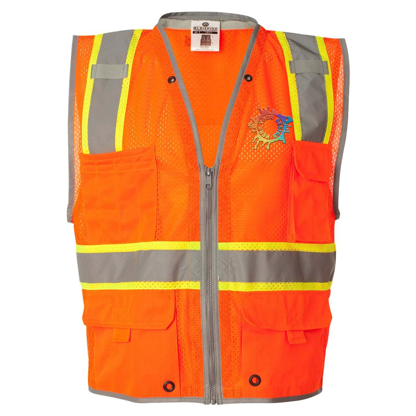 Kishigo - Premium Brilliant Series® Heavy-Duty Class 2 Vest Embroidery - Mato & Hash