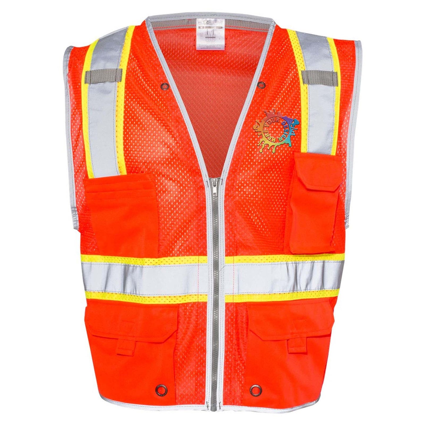 Kishigo - Premium Brilliant Series® Heavy-Duty Class 2 Vest Embroidery - Mato & Hash