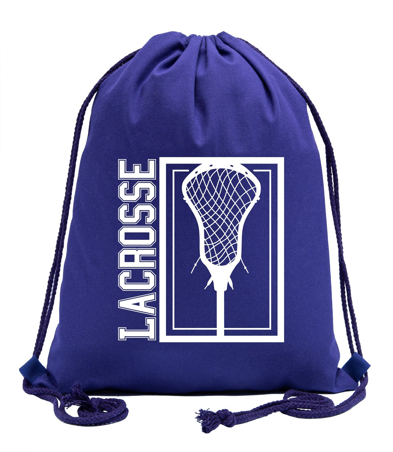 Lacrosse Stick Head Cotton Drawstring Bag - Mato & Hash