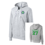 Lake United Hockey Sport-Tek® Lace Up Pullover Hooded Sweatshirt Custom Name - Mato & Hash