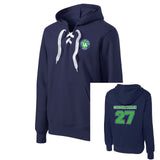 Lake United Hockey Sport-Tek® Lace Up Pullover Hooded Sweatshirt Custom Name - Mato & Hash