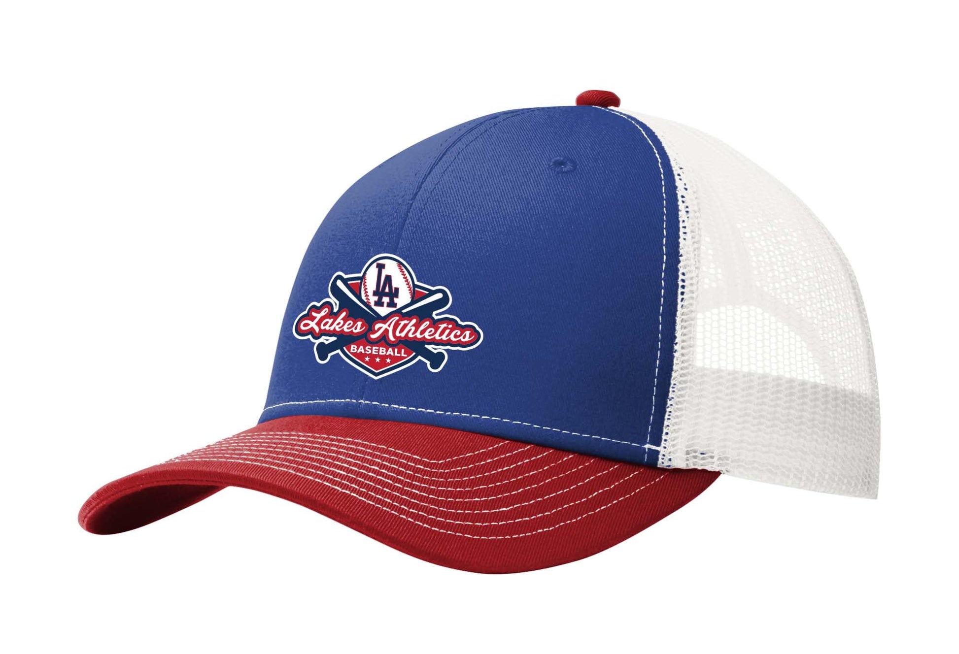 Lakes Athletics Embroidered Snapback Trucker Hat with Mesh - Mato & Hash