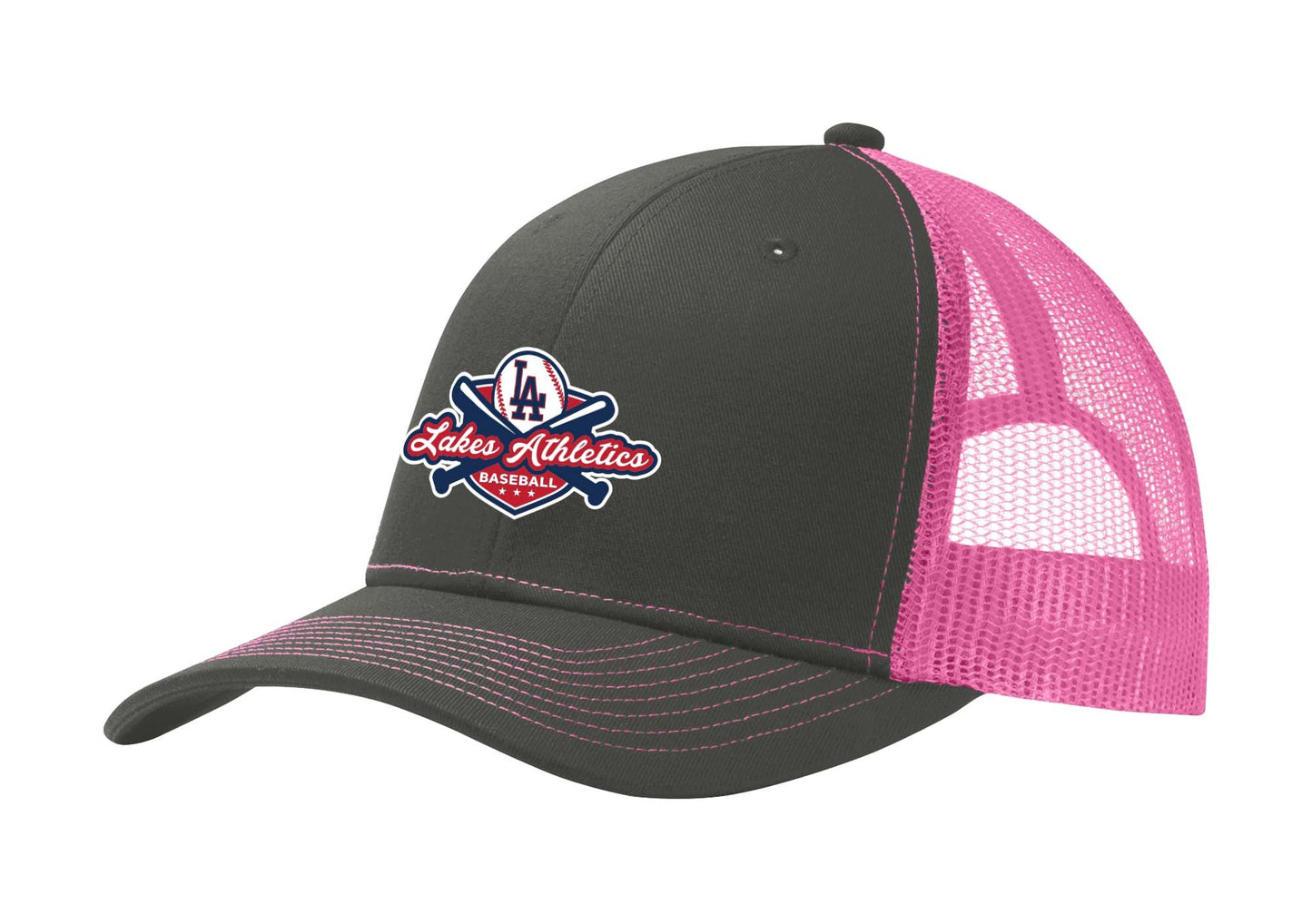 Lakes Athletics Embroidered Snapback Trucker Hat with Mesh - Mato & Hash