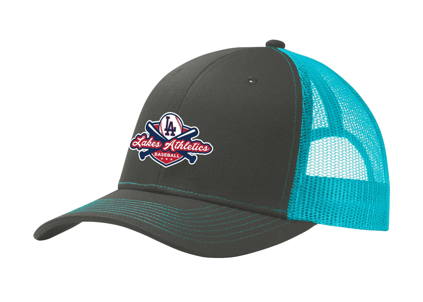 Lakes Athletics Embroidered Snapback Trucker Hat with Mesh - Mato & Hash