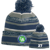 Lakes United Hockey New Era® Sideline Beanie Custom Number Embroidery - Mato & Hash