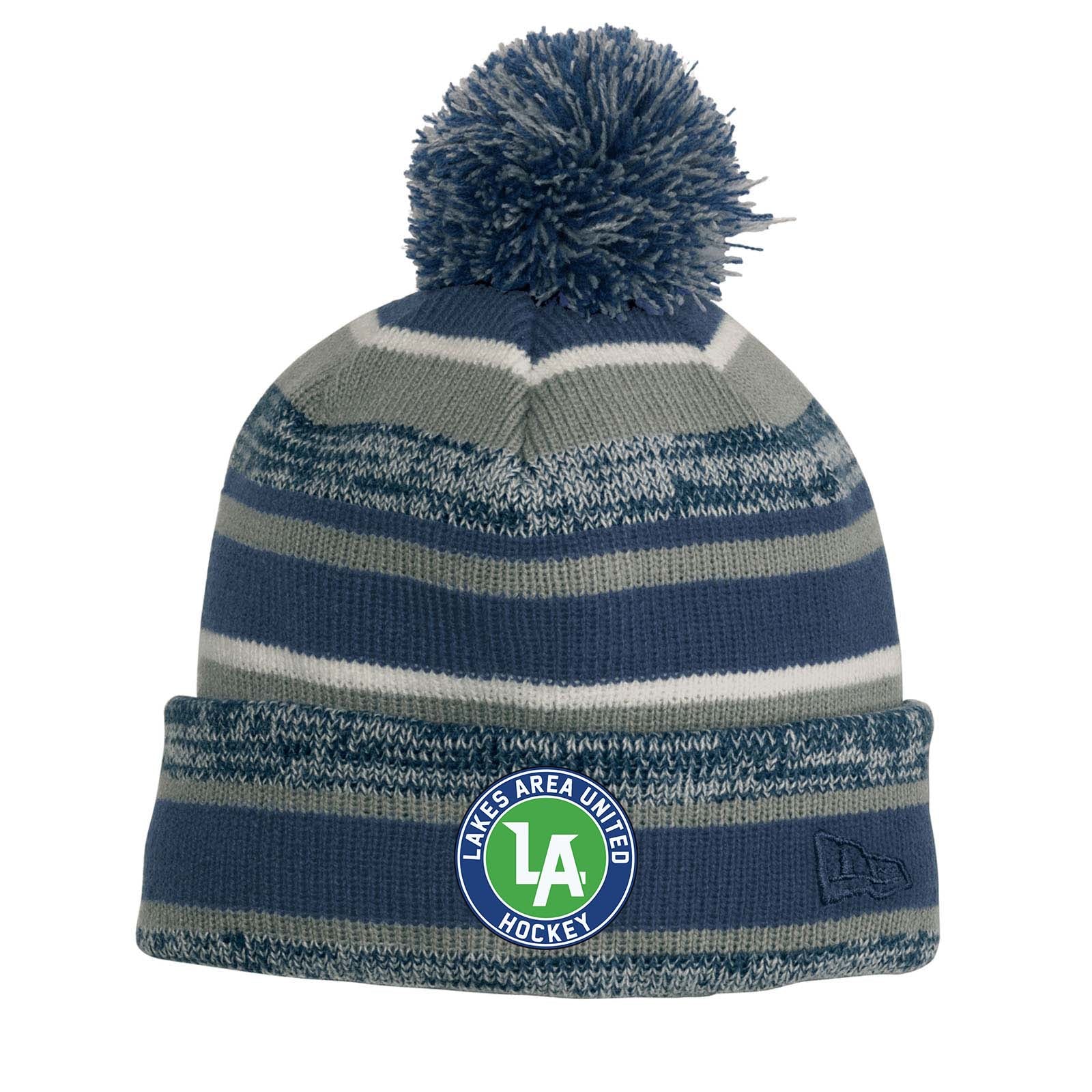 Lakes United Hockey New EraÂ® Sideline Beanie Embroidery - Mato & Hash