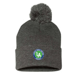 Lakes United Hockey Portsman Pom-Pom 12" Knit Beanie Embroidered - Mato & Hash