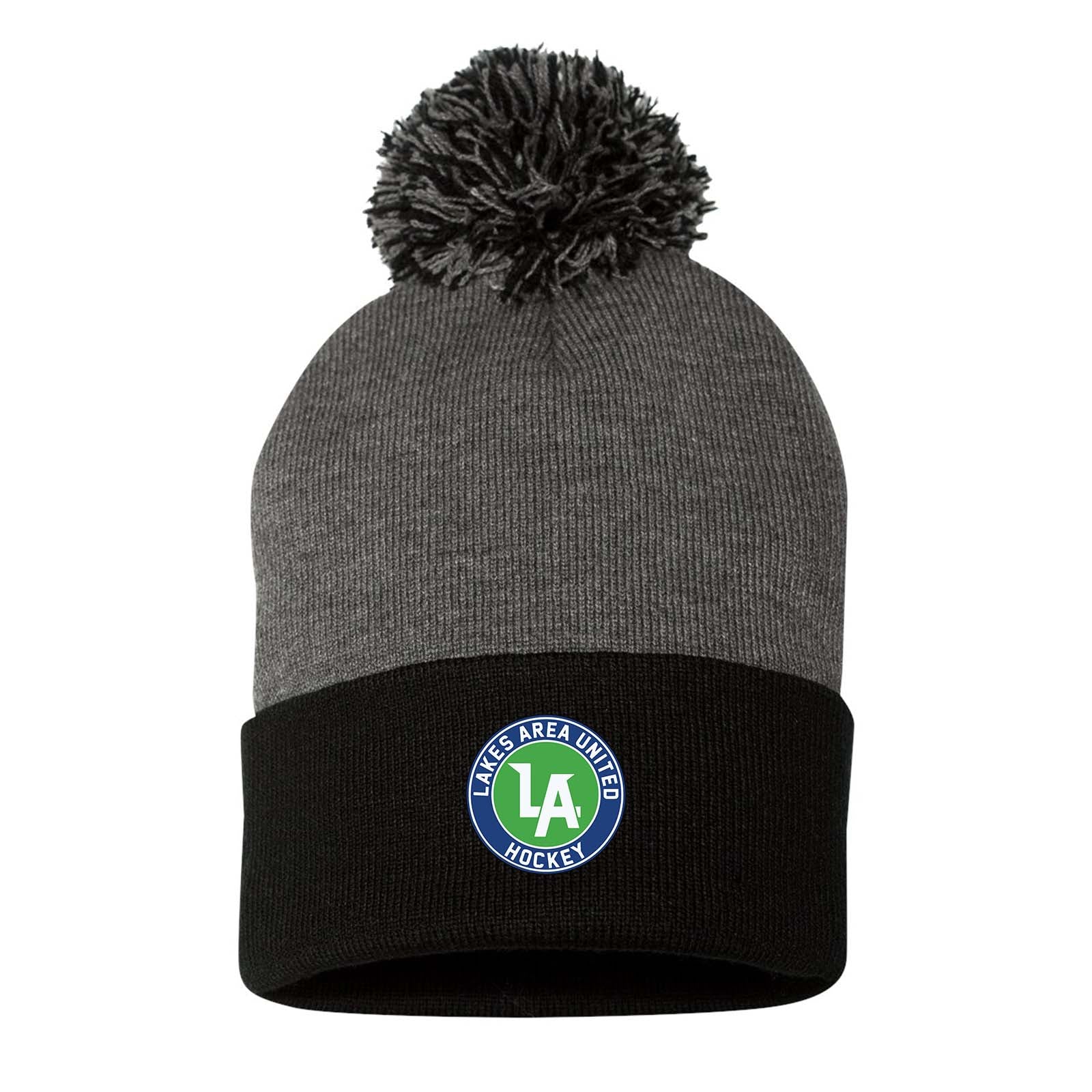 Lakes United Hockey Portsman Pom-Pom 12" Knit Beanie Embroidered - Mato & Hash