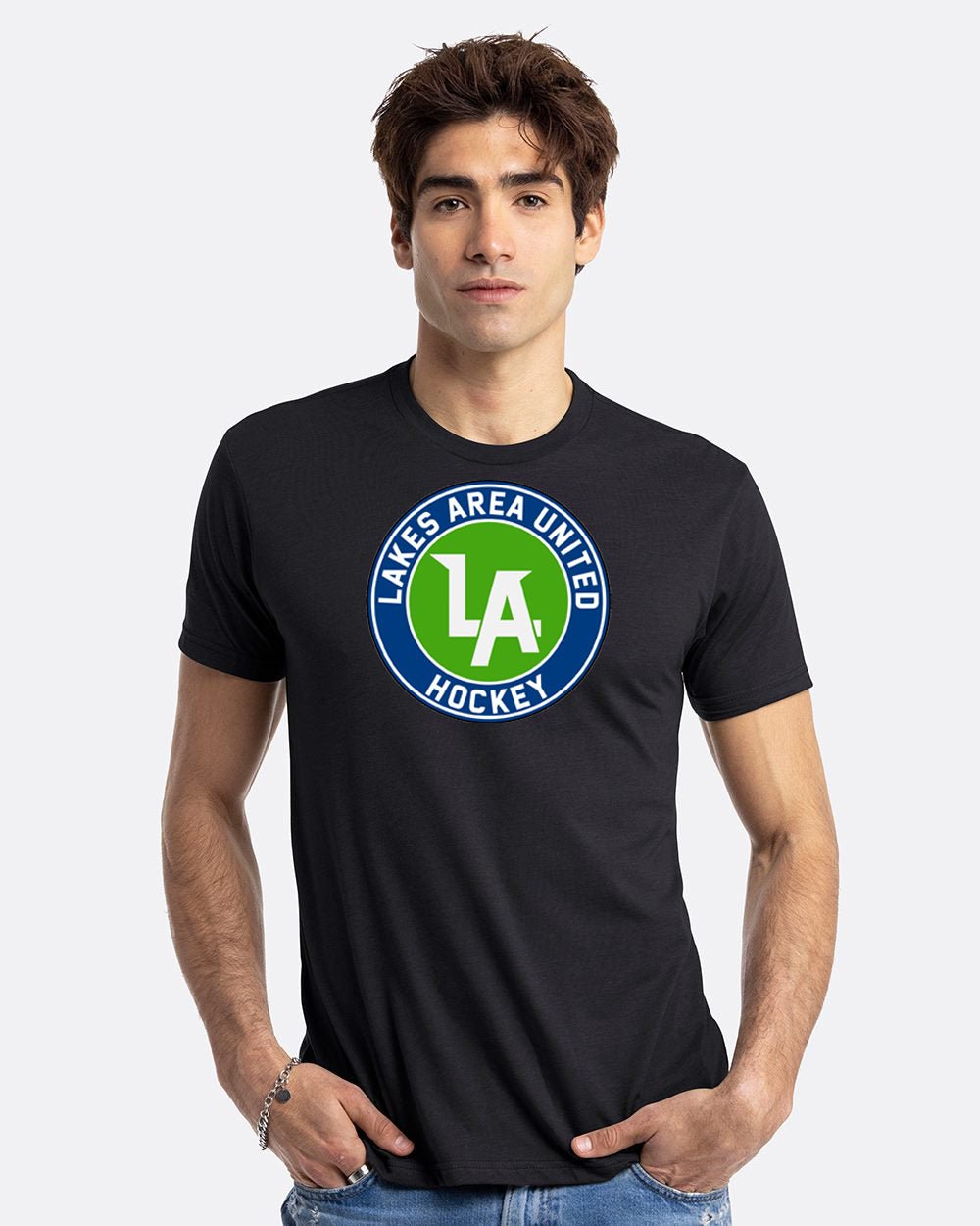 Lakes United Hockey Unisex Blended T-Shirt Printed - Mato & Hash
