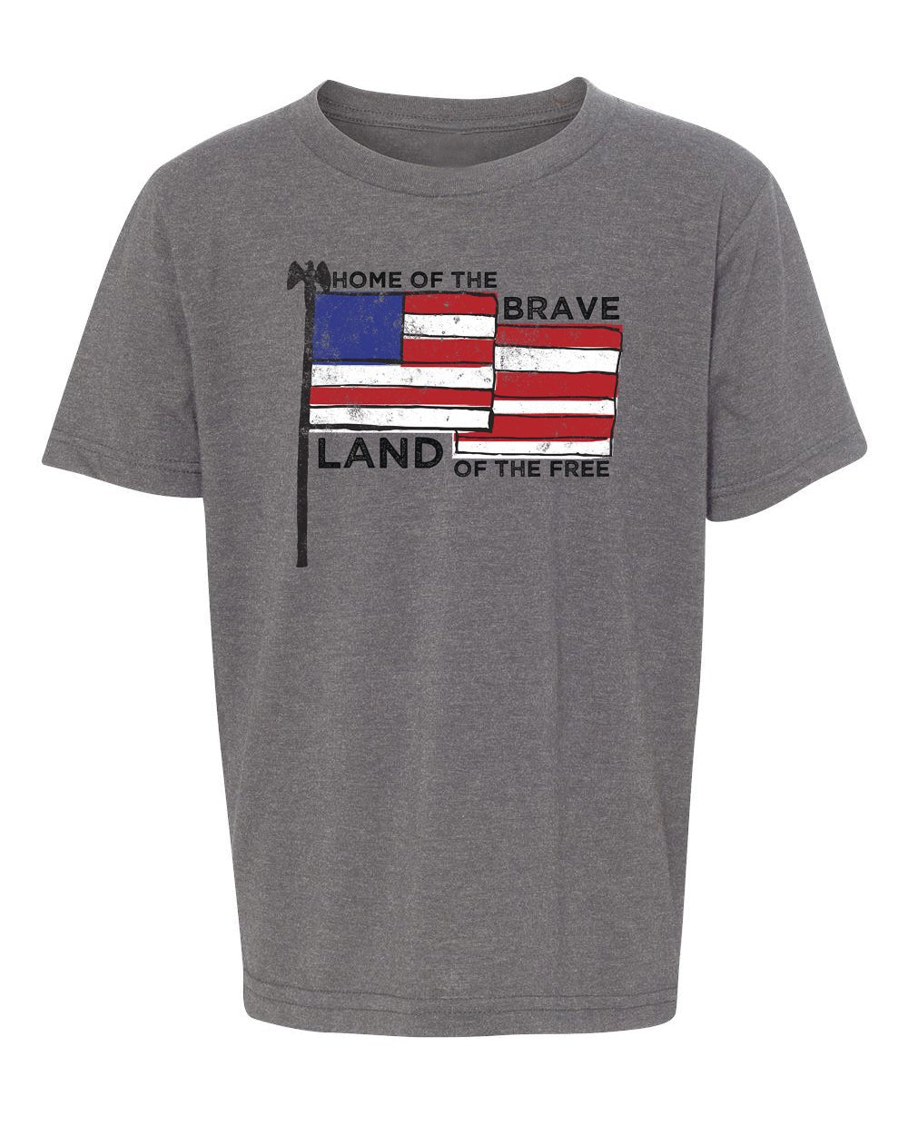Land of the Free, Home of the Brave Kids 4th of July T Shirts - Mato & Hash
