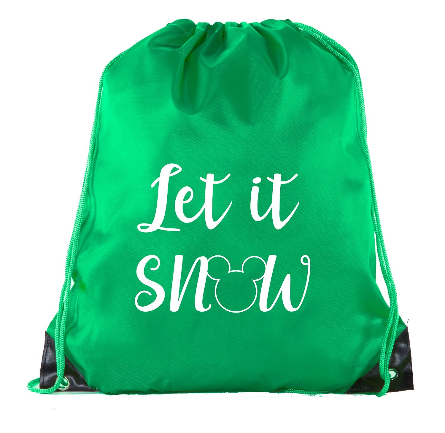 Let It Snow Polyester Drawstring Bag - Mato & Hash