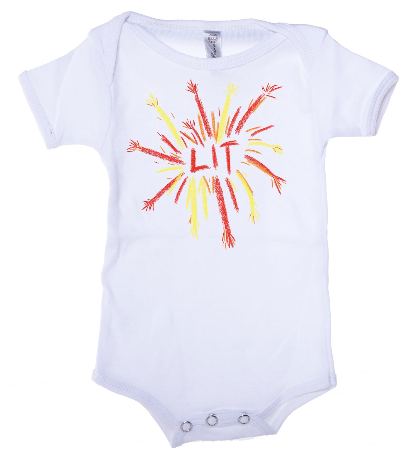 Lit Fireworks 4th of July Baby Romper - Mato & Hash