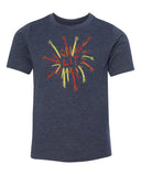 Lit Fireworks Kids 4th of July T Shirts
