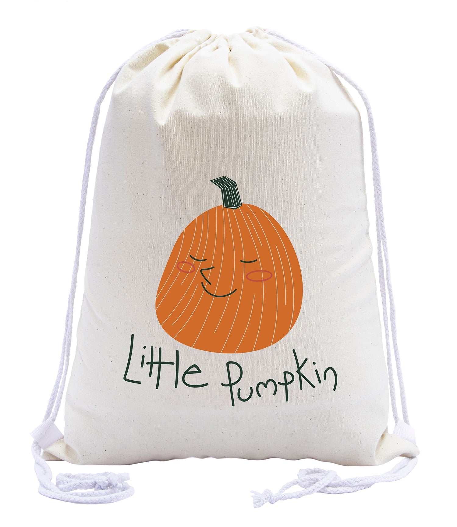 Little Pumpkin Cotton Drawstring Bag - Mato & Hash